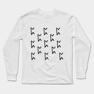 Perth Rune of Mysteries Pattern Long Sleeve T-Shirt